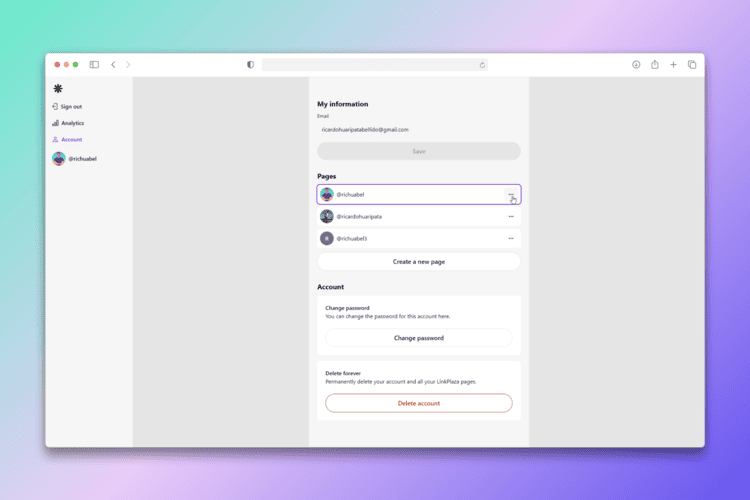 Account management